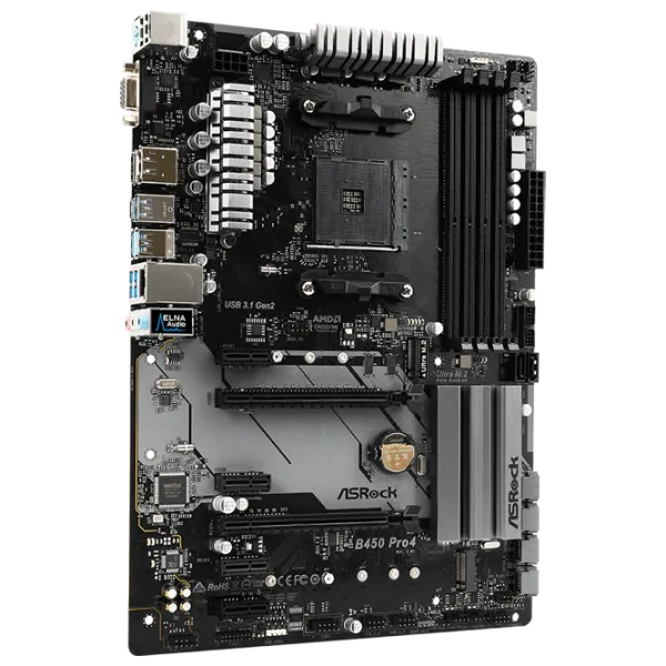 Placă de bază ASRock B450 PRO4 ATX/ AMD B450 photo 3