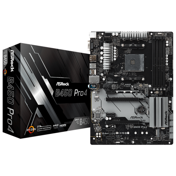 Placă de bază ASRock B450 PRO4 ATX/ AMD B450 photo 5