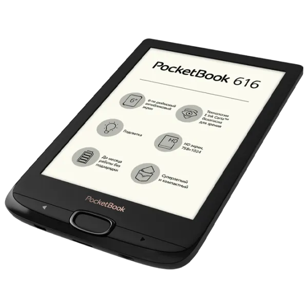 Carte electronică Pocketbook 616 6"/ E-Ink Carta/ 8 GB/ Black photo 2 Carte electronică Pocketbook 616 6"/ E-Ink Carta/ 8 GB/ Black photo 2