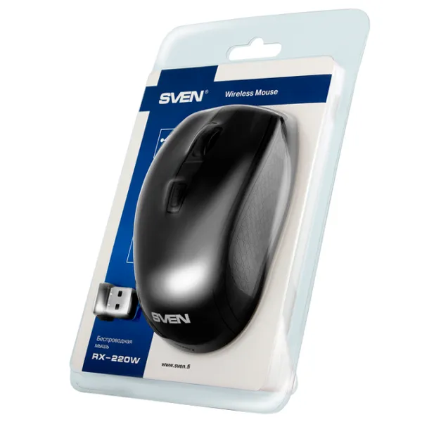 Mouse Sven RX-220W USB/ Black photo 5