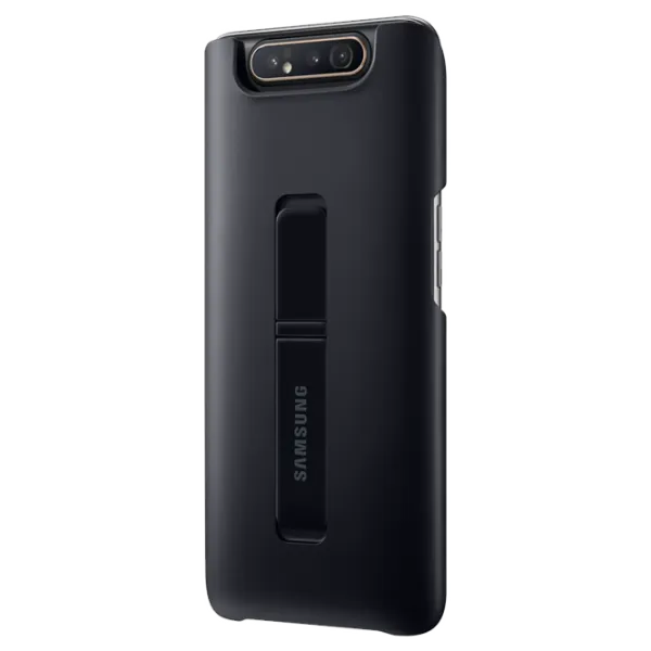 Husa Samsung Galaxy A80 Original Back/ PC/ Protective Standing Cover Black photo 2
