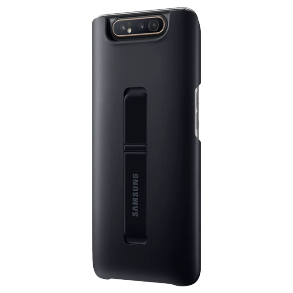 Husa Samsung Galaxy A80 Original Back/ PC/ Protective Standing Cover Black photo 2