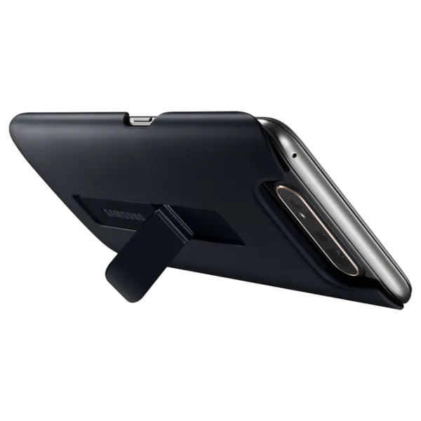 Husa Samsung Galaxy A80 Original Back/ PC/ Protective Standing Cover Black photo 3