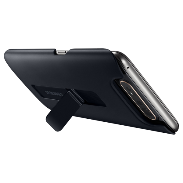 Husa Samsung Galaxy A80 Original Back/ PC/ Protective Standing Cover Black photo 3