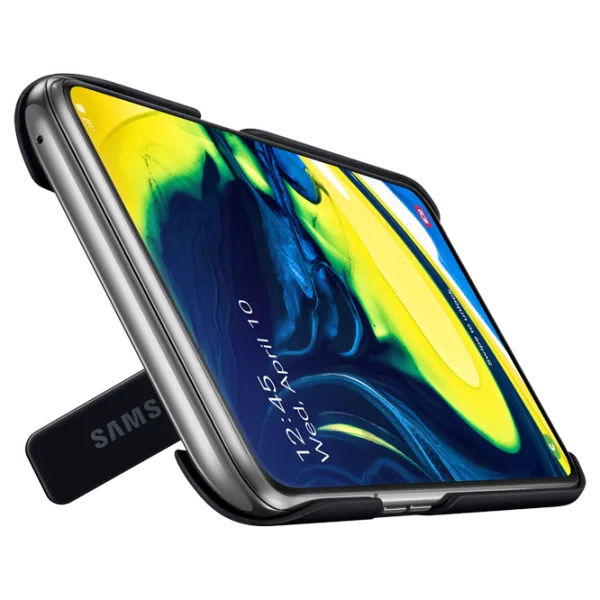 Husa Samsung Galaxy A80 Original Back/ PC/ Protective Standing Cover Black photo 4