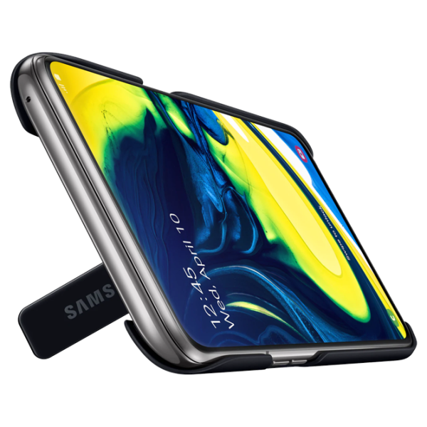Husa Samsung Galaxy A80 Original Back/ PC/ Protective Standing Cover Black photo 4