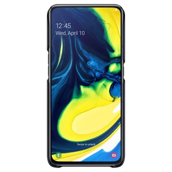 Husa Samsung Galaxy A80 Original Back/ PC/ Protective Standing Cover Black photo 5