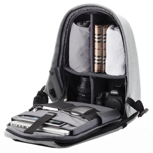 Рюкзак XD-Design Bobby Pro anti-theft 15.6"/ Черный Серый/ 16 л photo 9