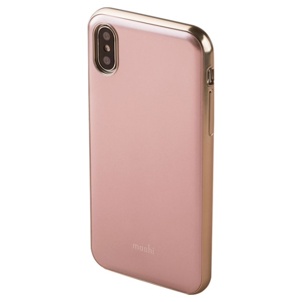 Husă pentru smartphone Apple iPhone X Moshi/ Back/ PP/ Pink photo 2 Husă pentru smartphone Apple iPhone X Moshi/ Back/ PP/ Pink photo 2