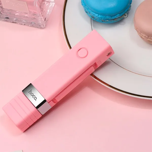 Selfie Stick Hoco K4 Beauty wireless Bluetooth/ Pink photo 5