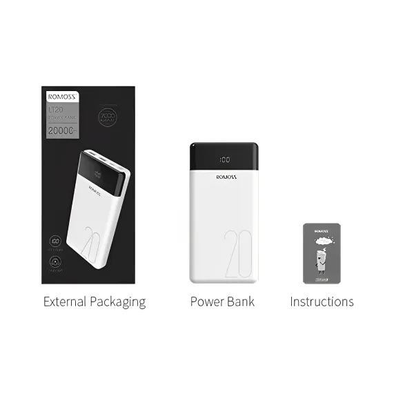 Power Bank Romoss LT20 20000 mAh/ White photo 8 Power Bank Romoss LT20 20000 mAh/ White photo 8
