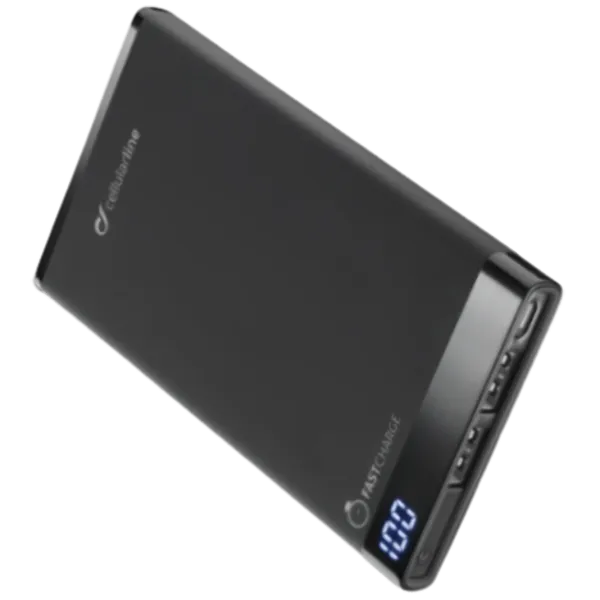 Power Bank Cellularline Slim USB C 8000 mAh/ Black photo 2 Power Bank Cellularline Slim USB C 8000 mAh/ Black photo 2