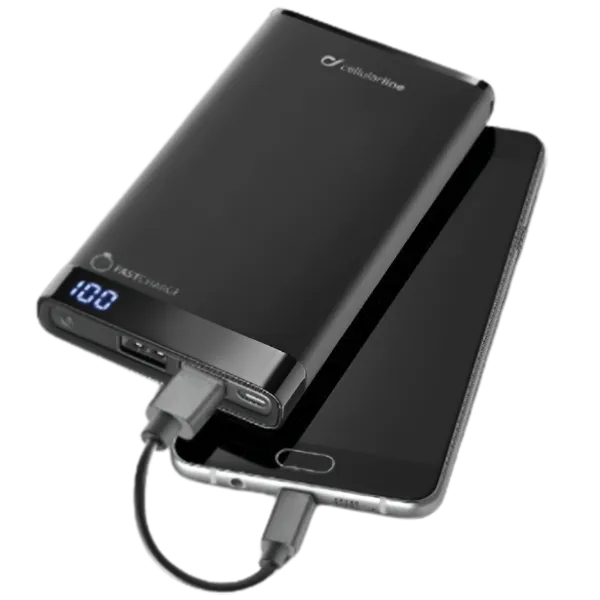 Power Bank Cellularline Slim USB C 8000 mAh/ Black photo 3 Power Bank Cellularline Slim USB C 8000 mAh/ Black photo 3