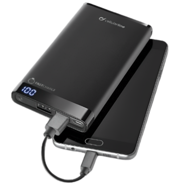 Power Bank Cellularline Slim USB C 8000 mAh/ Black photo 3 Power Bank Cellularline Slim USB C 8000 mAh/ Black photo 3