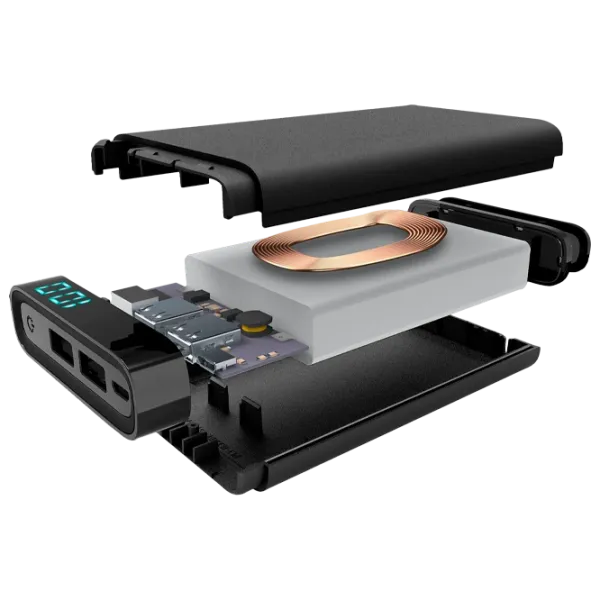 Power Bank Cellularline FreePower Manta S FREEPMANTA8WIRK 8000 мАч/ Черный photo 2 Power Bank Cellularline FreePower Manta S FREEPMANTA8WIRK 8000 мАч/ Черный photo 2