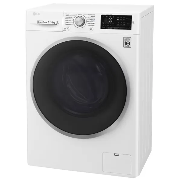 Стиральная машина с сушкой LG F2J6NM1W 6 кг / 1200 об/мин / Серебряный photo 2 Стиральная машина с сушкой LG F2J6NM1W 6 кг / 1200 об/мин / Серебряный photo 2
