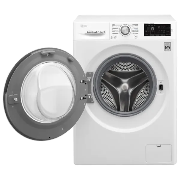 Стиральная машина с сушкой LG F2J6NM1W 6 кг / 1200 об/мин / Серебряный photo 5 Стиральная машина с сушкой LG F2J6NM1W 6 кг / 1200 об/мин / Серебряный photo 5