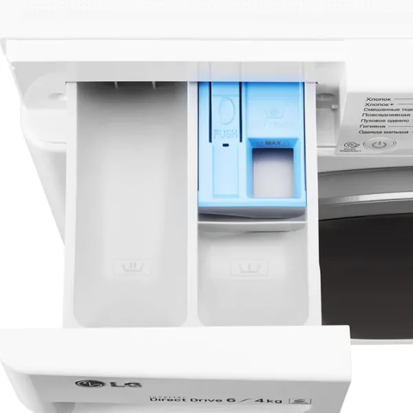 Стиральная машина с сушкой LG F2J6NM1W 6 кг / 1200 об/мин / Серебряный photo 6 Стиральная машина с сушкой LG F2J6NM1W 6 кг / 1200 об/мин / Серебряный photo 6