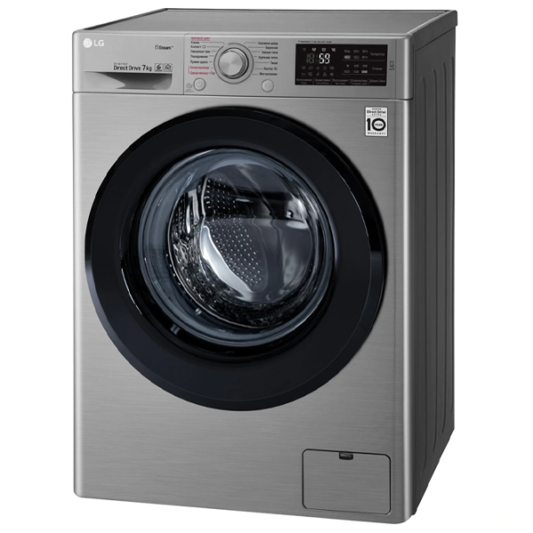 Mașină de spălat LG F2M5HS6S Direct Drive/Steam/6 Motion DD/7 kg/Silver photo 3 Mașină de spălat LG F2M5HS6S Direct Drive/Steam/6 Motion DD/7 kg/Silver photo 3