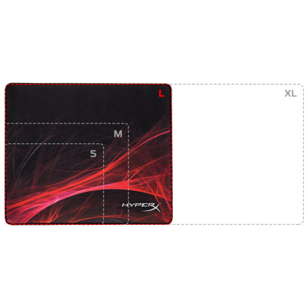 Covoraș pentru mouse HyperX FURY S Speed Large Red Black photo 3