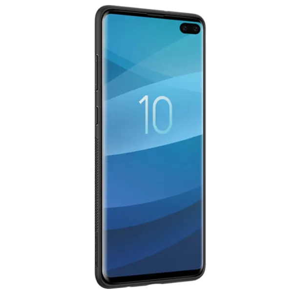 Husă pentru smartphone Samsung Galaxy S10 Nillkin/ Back/ TPU/ PC/ Black Silver photo 5