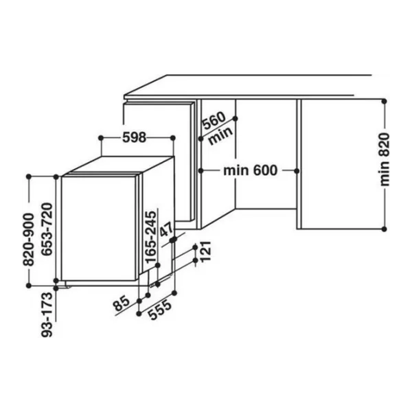 Посудомоечная машина Hotpoint-Ariston HIO 3T123 WFT Полногабаритная/ Серебристый photo 4