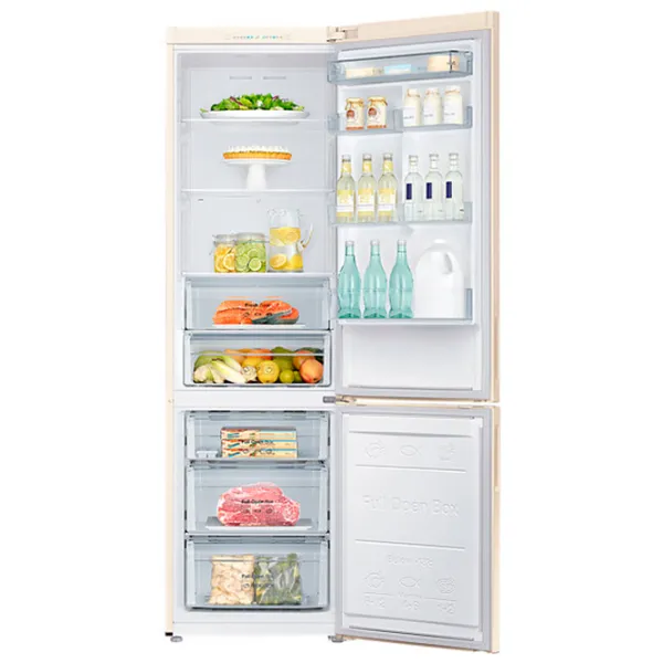 Frigider Samsung RB37J5000EF/UA cu congelator jos 367 l / 200.6 cm / Beige photo 5