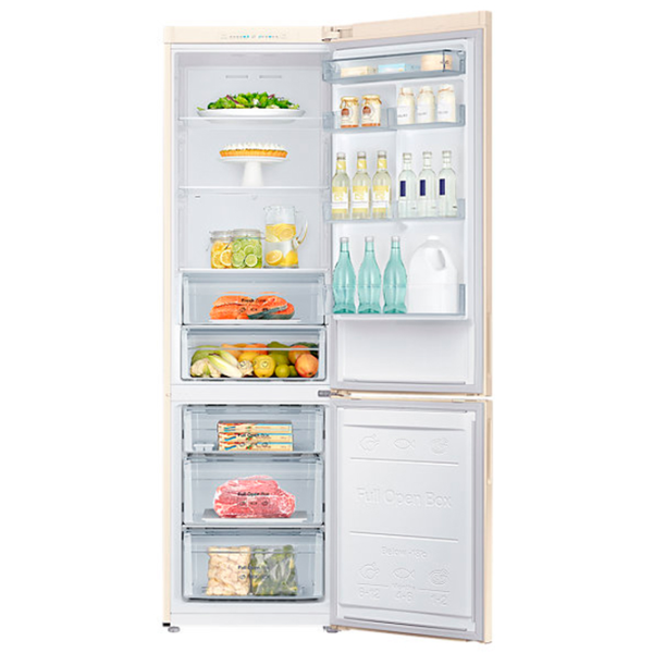 Frigider Samsung RB37J5000EF/UA cu congelator jos 367 l / 200.6 cm / Beige photo 5