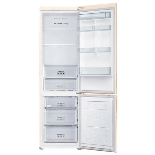 Frigider Samsung RB37J5000EF/UA cu congelator jos 367 l / 200.6 cm / Beige photo 6
