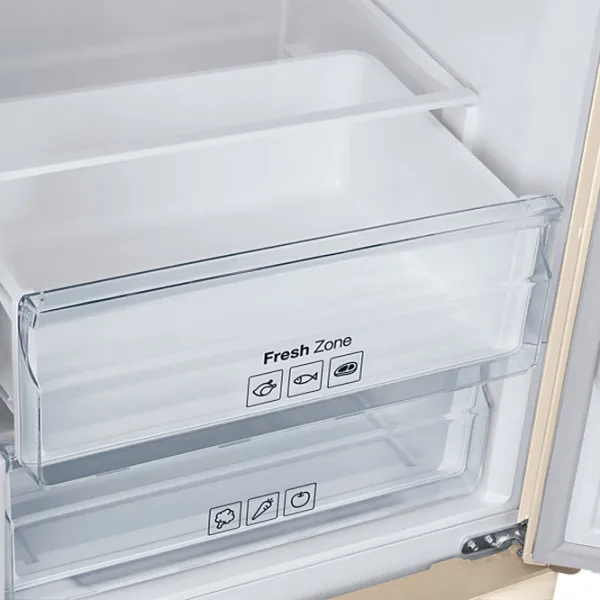Frigider Samsung RB37J5000EF/UA cu congelator jos 367 l / 200.6 cm / Beige photo 7
