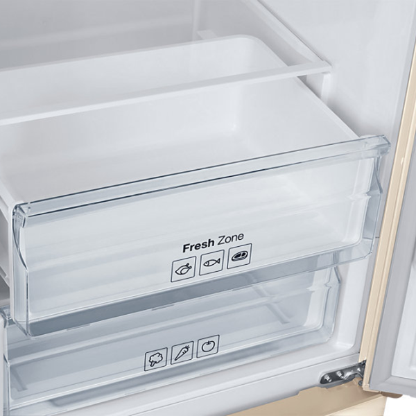Frigider Samsung RB37J5000EF/UA cu congelator jos 367 l / 200.6 cm / Beige photo 7