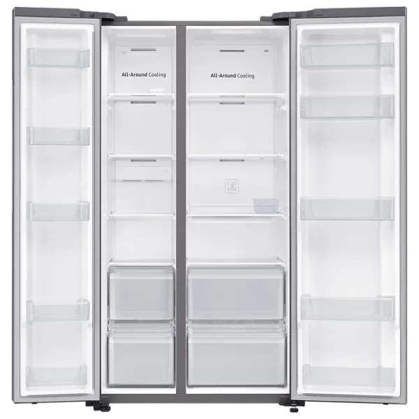 Frigider Samsung RS61R5001M9/UA Side by Side 647 l / 178 cm / Inox photo 4