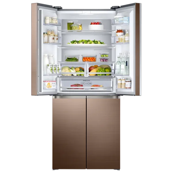 Frigider Samsung RF50K5960DP/UA cu congelator jos 486 l / 192 cm / Bronze photo 4