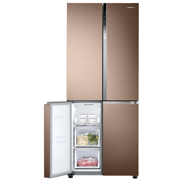 Frigider Samsung RF50K5960DP/UA cu congelator jos 486 l / 192 cm / Bronze photo 5