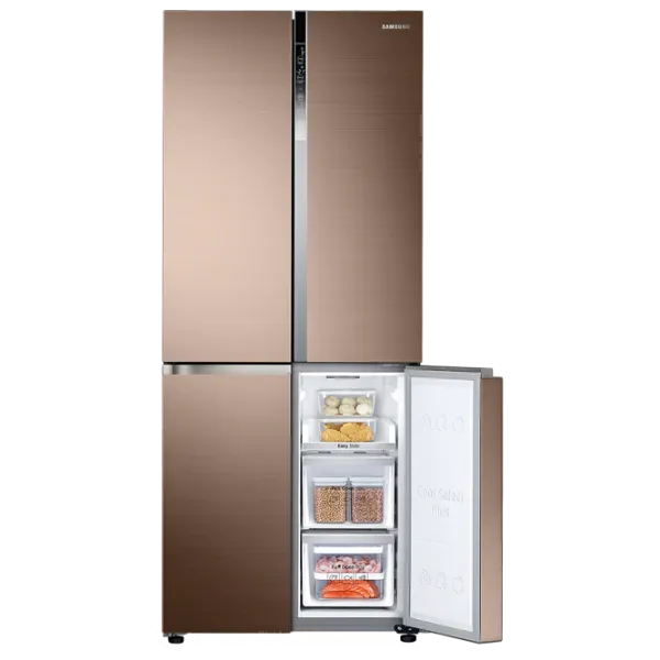 Frigider Samsung RF50K5960DP/UA cu congelator jos 486 l / 192 cm / Bronze photo 6