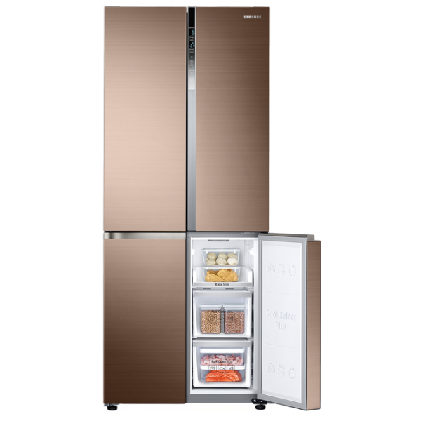 Frigider Samsung RF50K5960DP/UA cu congelator jos 486 l / 192 cm / Bronze photo 6