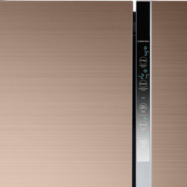 Frigider Samsung RF50K5960DP/UA cu congelator jos 486 l / 192 cm / Bronze photo 10