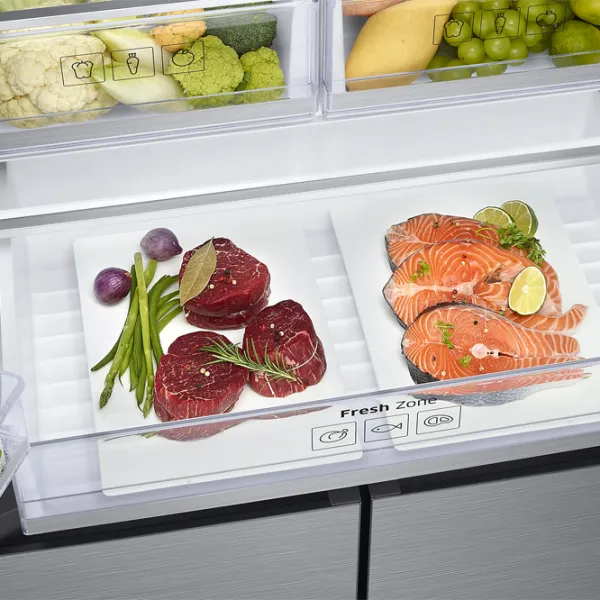 Frigider Samsung RF50K5960S8/UA cu congelator jos 486 l / 192 cm / Inox photo 10