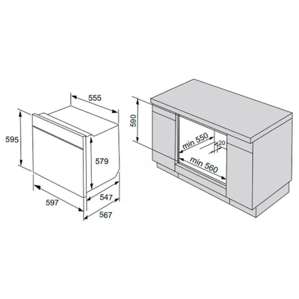 Cuptor încorporabil Gorenje BO 735 E11BK-2 2700 W/ Black photo 5