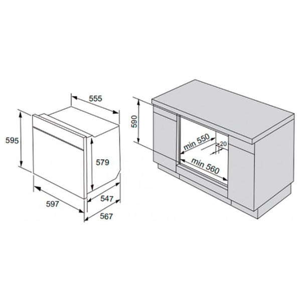 Cuptor încorporabil Gorenje BO 735 E11BK-2 2700 W/ Black photo 5