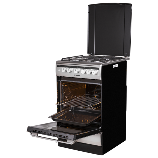 Плита Hansa FCGX52150 Газовая/ Нержавеющая сталь/ Черный photo 3 Плита Hansa FCGX52150 Газовая/ Нержавеющая сталь/ Черный photo 3