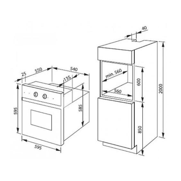 Cuptor Hansa BOES68438 Încorporabilă/ 2900 W/ Black photo 2 Cuptor Hansa BOES68438 Încorporabilă/ 2900 W/ Black photo 2