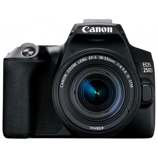 Cameră foto Canon EOS 250D + EF-S 18-55mm F4-5.6 IS STM Kit CMOS/ Black photo 2