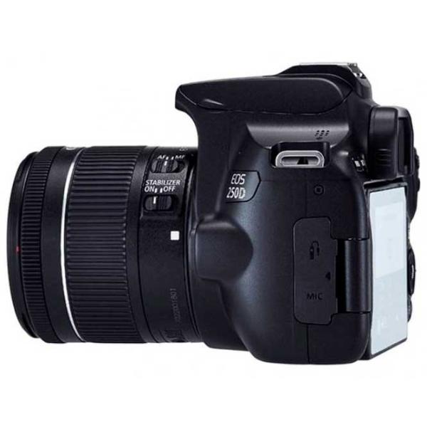 Cameră foto Canon EOS 250D + EF-S 18-55mm F4-5.6 IS STM Kit CMOS/ Black photo 3