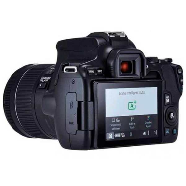 Cameră foto Canon EOS 250D + EF-S 18-55mm F4-5.6 IS STM Kit CMOS/ Black photo 4