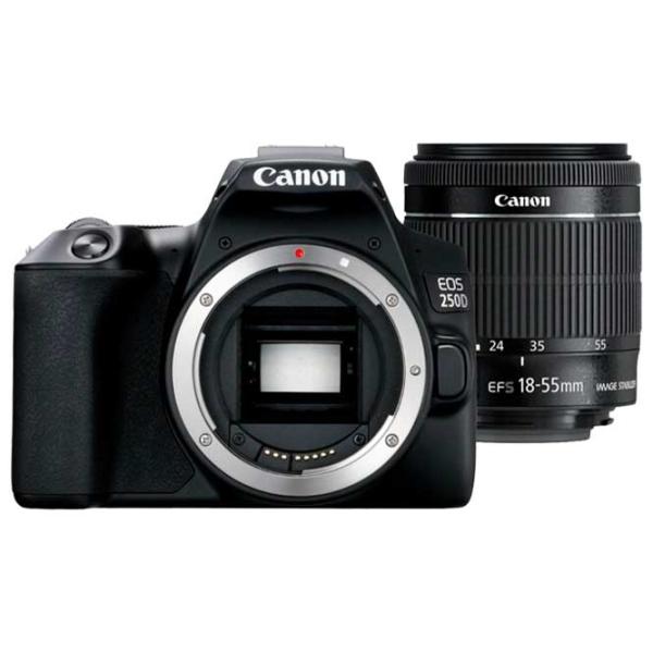 Cameră foto Canon EOS 250D + EF-S 18-55mm F4-5.6 IS STM Kit CMOS/ Black photo 5