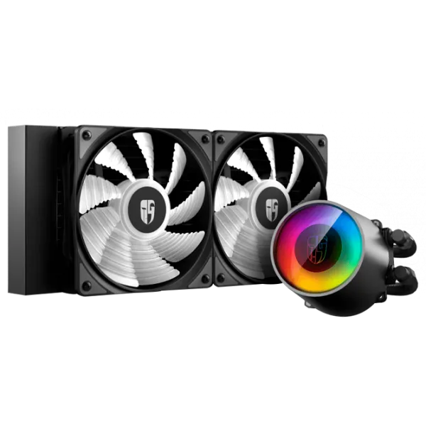 Cooler cu lichid Deepcool CASTLE 240 RGB V2 Hidrodinamic/ 1800 rpm photo 2