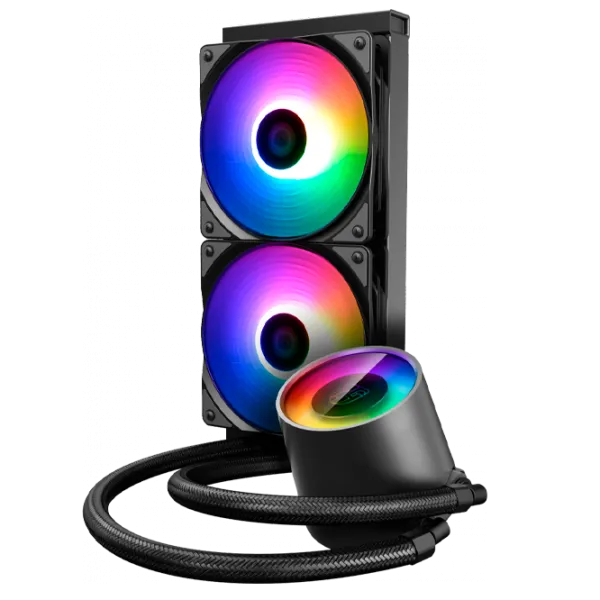 Cooler cu lichid Deepcool CASTLE 240 RGB V2 Hidrodinamic/ 1800 rpm photo 3