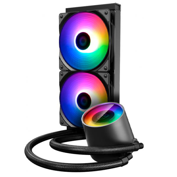 Cooler cu lichid Deepcool CASTLE 240 RGB V2 Hidrodinamic/ 1800 rpm photo 3