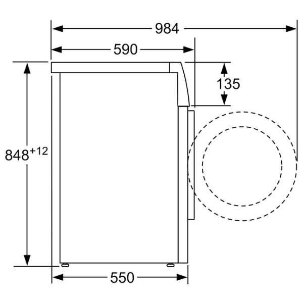 Стиральная машина Bosch WAB28266SN 6 кг / 1400 об/мин / Белый photo 4 Стиральная машина Bosch WAB28266SN 6 кг / 1400 об/мин / Белый photo 4
